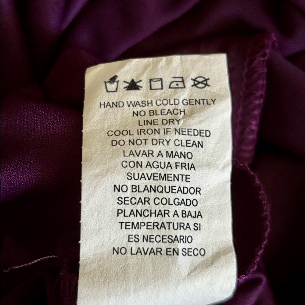 R&M Richards US 16W Beaded Boatneck Deep Wine Purple Midi Sheath Dress - Picture 10 of 10